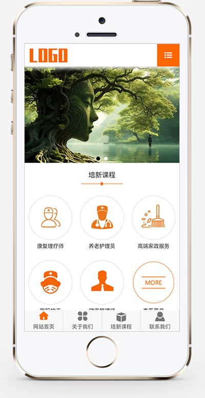 (pc+wap)康复培训学校网站模板-源码分享网